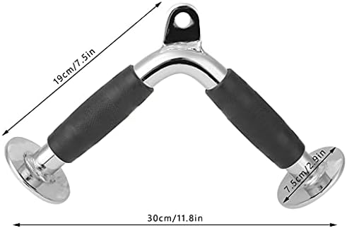 Alça ergonômica Tfiiexfl Pressione Pressione Pressione Pressione Multi Ginásse Lifting de Peso Treino de Máquina de Remo V-Bar da Barra de Máquina Pully Acipação de Cabo Pully