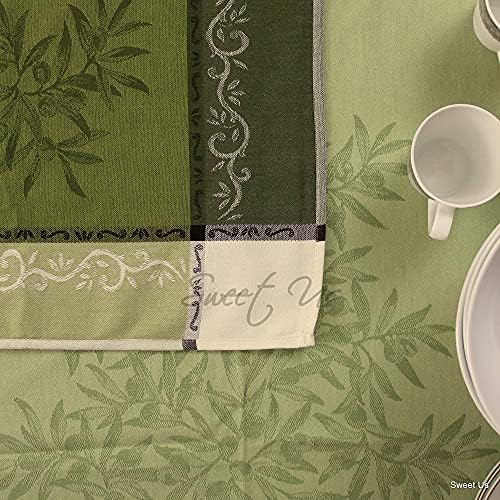 Doce nos EUA limpa Toel de mesa resistente a teflon algodão floral francês French Provencal Jacquard Tone