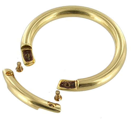 ORS de latão natural, O-ring, abre com parafusos, brass-ll sólido, vários tamanhos