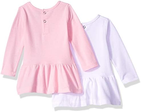Hanes Baby -Girls Ultimate Baby Flexy Conjunto - 2 vestidos de manga longa com 2 leggings