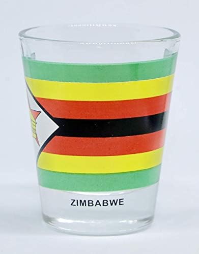 Glass de tiro de bandeira do Zimbábue