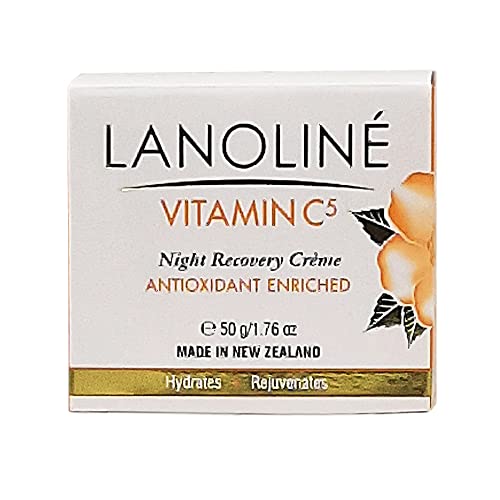 Creme de recuperação noturna de vitamina C da lanolina