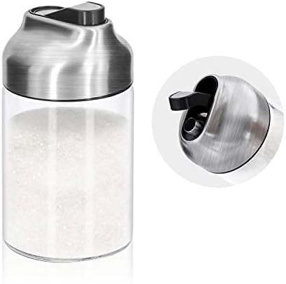 Dispensador de açúcar de vidro com estondo por Aelga, vazador pesado, para café, chá e cozimento
