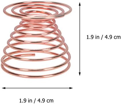 Fomiyes Airplants 4 PCs Aço inoxidável Copo de ovo de metal Metal Spring Wire Bandeja de ovo cozido Copas de ovo Planta de ar para o café da manhã Brilhar de aniversário de chá de chá de bebê Paletes de maquiagem de ouro rosa