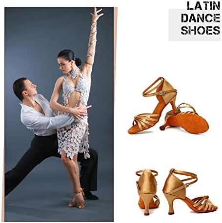 Sapatos de dança latina femininos de Hiposeus para salão de baile, tango, salsa, sapatos de dança de bachata, modelo 217