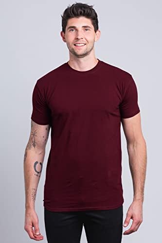 Tem uma camiseta de algodão premium de altos homens de algodão