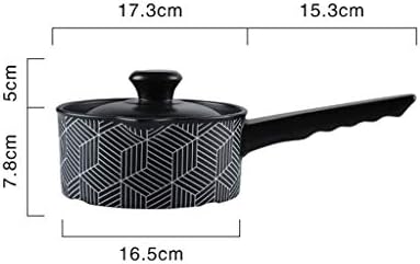PDGJG Black Milk Pan, elegante e requintado, com porta de drenagem, proteção ambiental e saúde