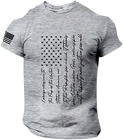 American Flag Shirt Slave curta 4 de julho Camisas engraçadas Tangões de camisetas patrióticas dos EUA Tangóticos