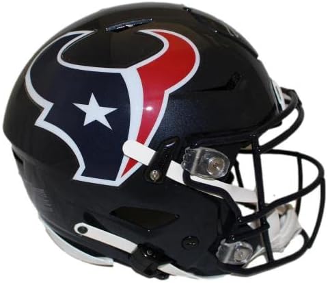 JJ Watt autografou Houston Texans Speed ​​Authentic Flex Capacete JSA 35063 - Capacetes NFL autografados