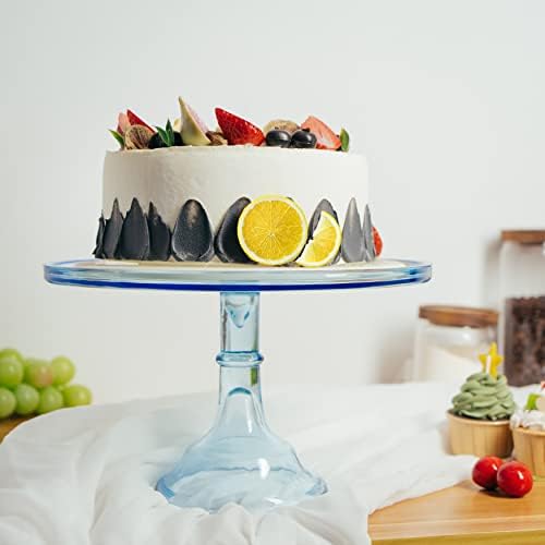 Posto de bolo de cristal de vidro colorido Stand 12 Grande suporte para bolo, significa mesa de sobremesa, casamento, chá de bebê, bandejas para decorações de festas ou brunches, prato de servir de prato de bolo