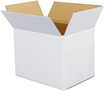 Boxbank FW06-0010-A Caixas de papelão, tamanho 100, branco, conjunto de 10, movimentação e armazenamento