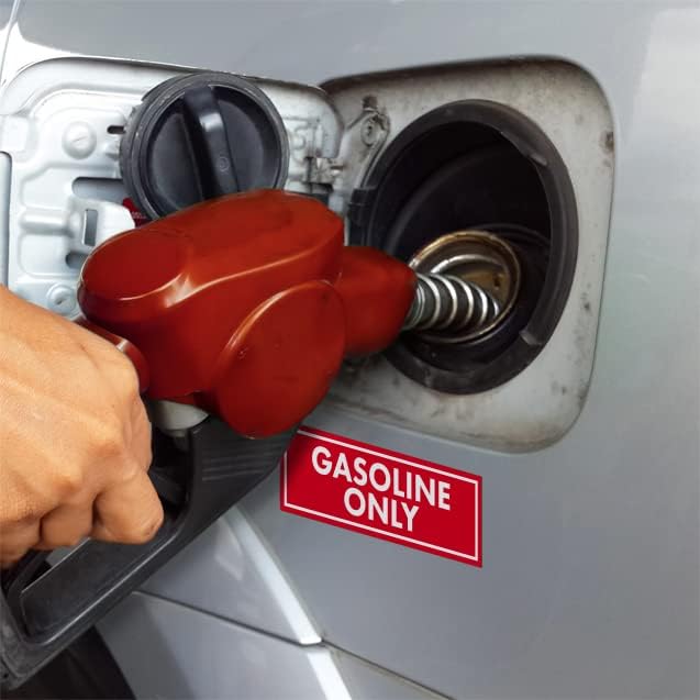 A gasolina somente signo de adesivo 3-pacote | Decalque adesivo à prova de intempéries para seu caminhão, trator