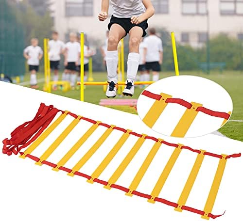 Escada de velocidade de zyhhdp, treinamento de agilidade na velocidade escada de escada de footwork, equipamento de treinamento de velocidade da escada de agilidade para acessório de fitness de futebol