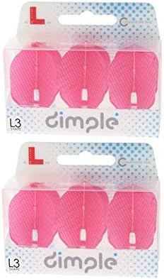 Voos de dardo lstyle - l3 pro dimple small forma padrão - para ponta macia e dardos de ponta de aço