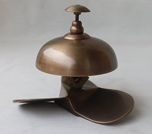 Soll Brass Antique Finish Service Desk Bell