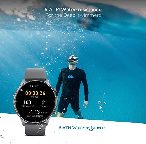 Amazfit GTR 2E Smart Watch, Grey & GTS 2E Smart Watch for Women, Alexa Built, Health & Fitness Tracker com GPS, 90