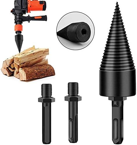 CTZL Log Splitter Drill Bit 1/3pcs Firewood Bit Drill Splitter Drill, Firewood Removable Firewood Bit Bit Bit Wood Splitter