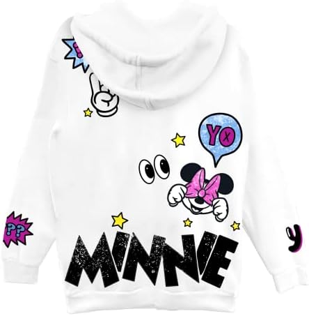 Minnie Mouse Girls Hoodie- Minnie Mouse Skimmer Pullover Hoodie- tamanhos 4-16