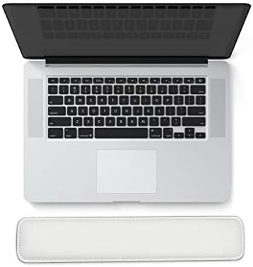 Padreco de descanso de pulso do teclado, suporte de pulso de couro PU macio com espuma de almofada macia interior para computador/laptops/teclado,