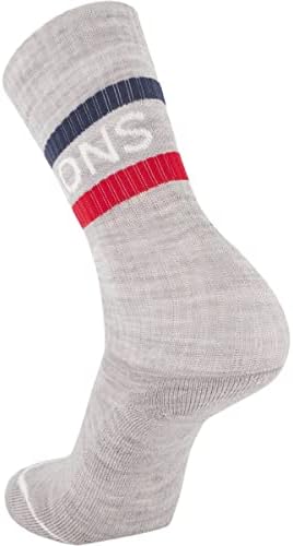 Mons Royale Signature Crew Sock College Gray, S - masculino