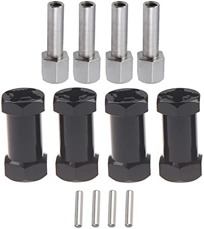 AMOGOT 4pcs liga de 12 mm Hub hexadecimal de 20 mm Adaptador de acionador de acionamento hexágono de unidade de unidade