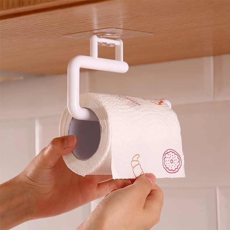Lukeo Toalheiro de papel Towel de papel Rolo de papel montado na parede Towel cozinha banheiro barmet cabide de pano