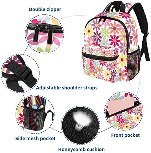 Mochila de viagem Vbfofbv para mulheres, caminhada de mochila ao ar livre esportes mochila casual Daypack, colorida Daisy Floral Modern