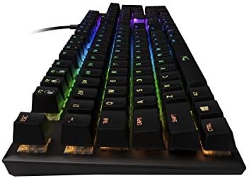 Liga hyperx fps rgb - teclado de jogos mecânicos e hyperx tiro duplo pbt keycaps pacote de jogos