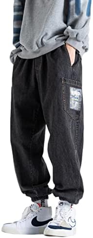 Doslavida Homp Hip Hop Jeans Liew Fit Fit Jeans Jeans Jeans Jeans de Skate de dança estampada elegante Jean com bolsos