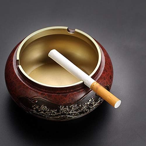 Tingting1992 Ashtray Creative Pure Copper Ashtray com capa de sala de estar, quarto de lembranças de lembranças de origem do presente