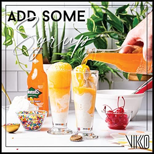 VIKKO PORDO CREAM CHEPS, 6,3 onças de copos de milk -shake, xícaras de sobremesas grossas e duráveis ​​para carros alegóricos,