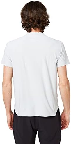 Tee de sessão de ascensão ocidental, camisa de manga curta de treino ativo masculino, leve, micro-malha, resistente ao odor.