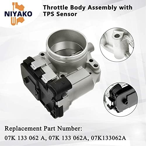 Niyako Throttle Body Replacement ??????????? ???-???-???-? FIT 2007-2015 Jetta Beetle Rabbit Golf Passat Modelo 2.5L