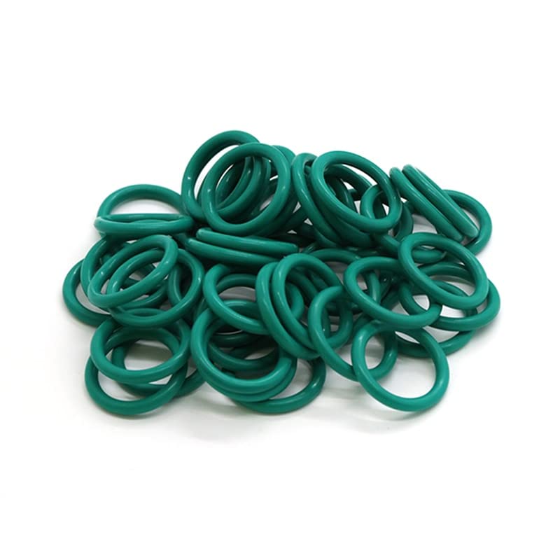 10pcs Green Fluorine Rubber O-ring OD 5-70mm Juntas de anel de espessura 2 2,4 3,1 mm Resistência ao calor 280 °-