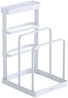 Vanra Metal Aço de aço Conselho de corte da faca Organizador de cozinha Pantry Bakeware Rack Pan Pot Pot Pot Rack Stand