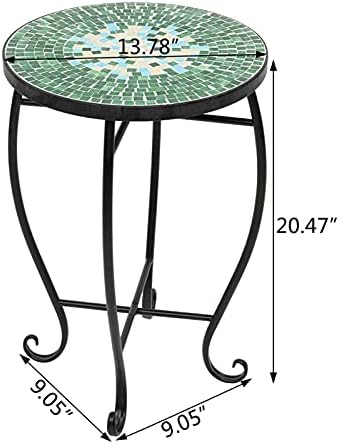 Yymdrct - Mosaic manchado de vidro verde superfície de floresta Organizar suas plantas melhor, muito bonita e ti