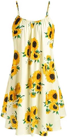 Vestidos de sol Gillberry para mulheres Duas peças Casual Summer Floral Beach Midi Dress