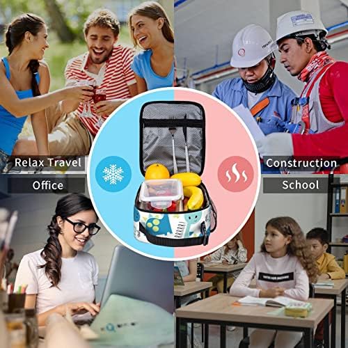 Lancheira portátil em portátil de girassol floral, bolsa de almoço reutilizável para adultos para trabalho, piquenique, escola