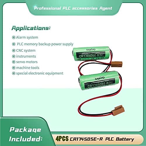 CR17450SE-R / A98L-0031-0012 3V 2500mAH PLC Battery com plugue para fanuc 17 * 45,4mm