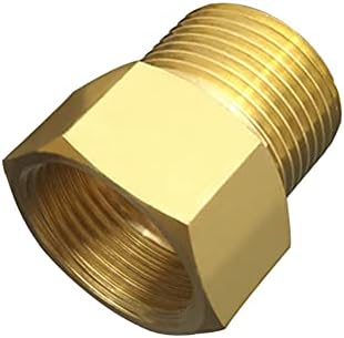 Joywayus 3/4 NPT Thread Feminino × 3/4 NPT Thread Male Brass Pipe Adapting Adapter （pacote de 2)