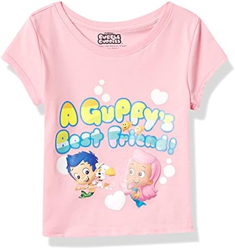 T-shirt de manga curta de meninas de garotas guppies