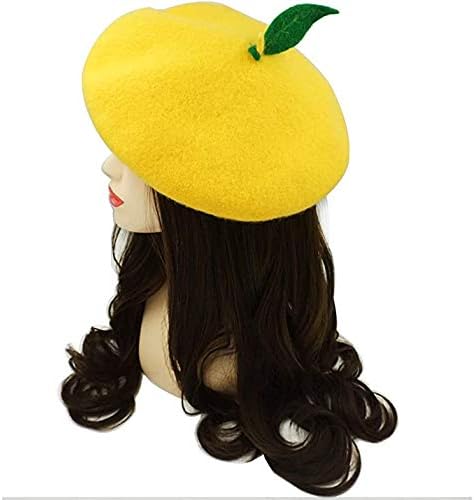 Green Leave Fruit Cosplay Boina vintage Painter Hat Lolita Kawaii Lã Cap presente de natal