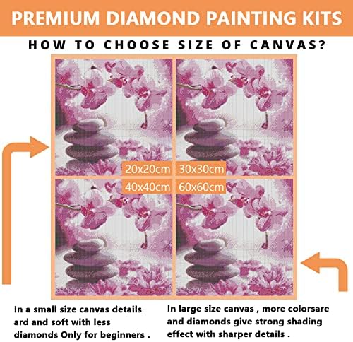 Kits de pintura de diamante de borboleta rosa whitelotous para adultos e crianças Fantasia Diy 5D Diamond Art Paint com diamantes