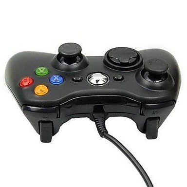 Wkell New USB Wired Game Pad Joypad Controller com caixa de silicone do teclado para Microsoft Xbox 360 Slim PC, White