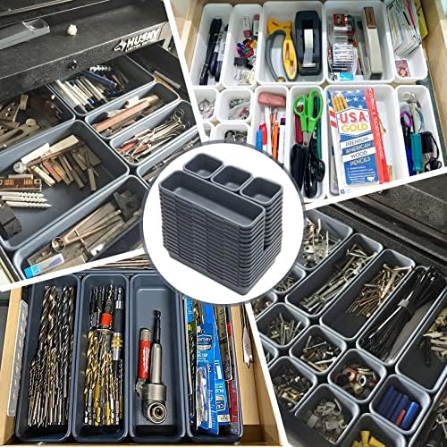 42 Pack Ferol Box Organizer Tool Bandes Divisores, Rolling Tool Fool Cart Armet Workbench Dreat Organização e armazenamento