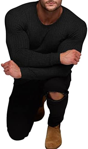 Coofandy masculino de 2 pacote de camiseta muscular de manga longa de manga longa Treinamento de bodybuilding camisetas camisetas