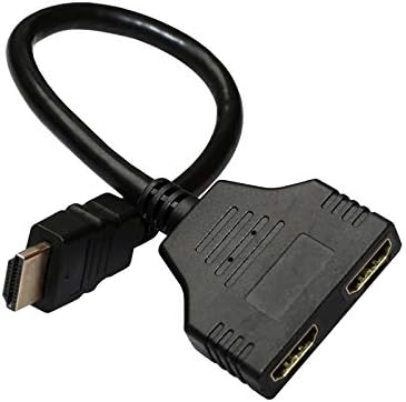 Qiopertar novo cabo de cabo HDMI Cabo 1 masculino a duplo hdmi 2 feminino y Adaptador de divisor