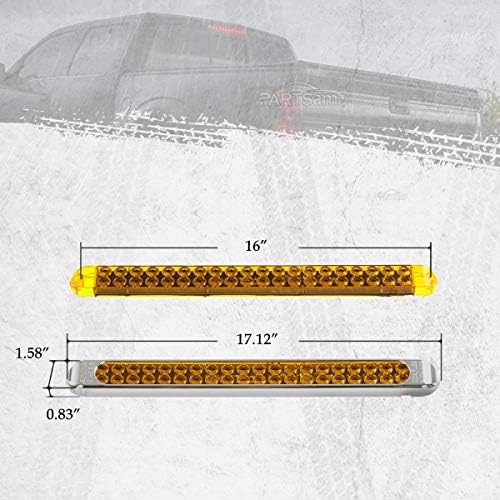 Partesam Submersible 17 IMCER AMBER LED GRANÇA BARRA DE LUZ DE LUZ DE 40 LED LED SELED UTILIDADE TROCHERNO RV RV RV