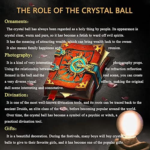 K9 Crystal Ball, Bola de Cristal Clear, Esfera Mágica para Decorativa, Fotografia de Bola de Lens, Meditação, Divinação de Olhando, Ornamento Feng Shui, Decores de Casa, Cura, Dizer fortuna, presente