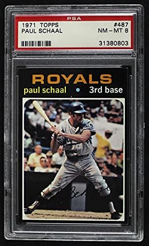 1971 Topps 487 Paul Schaal Kansas City Royals PSA PSA 8.00 Royals